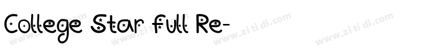 College Star Full Re字体转换